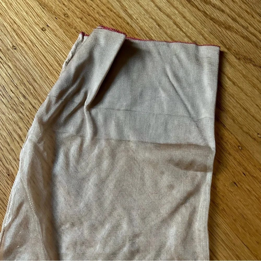 Vintage deadstock John Wanamaker silk nude stockings in original box